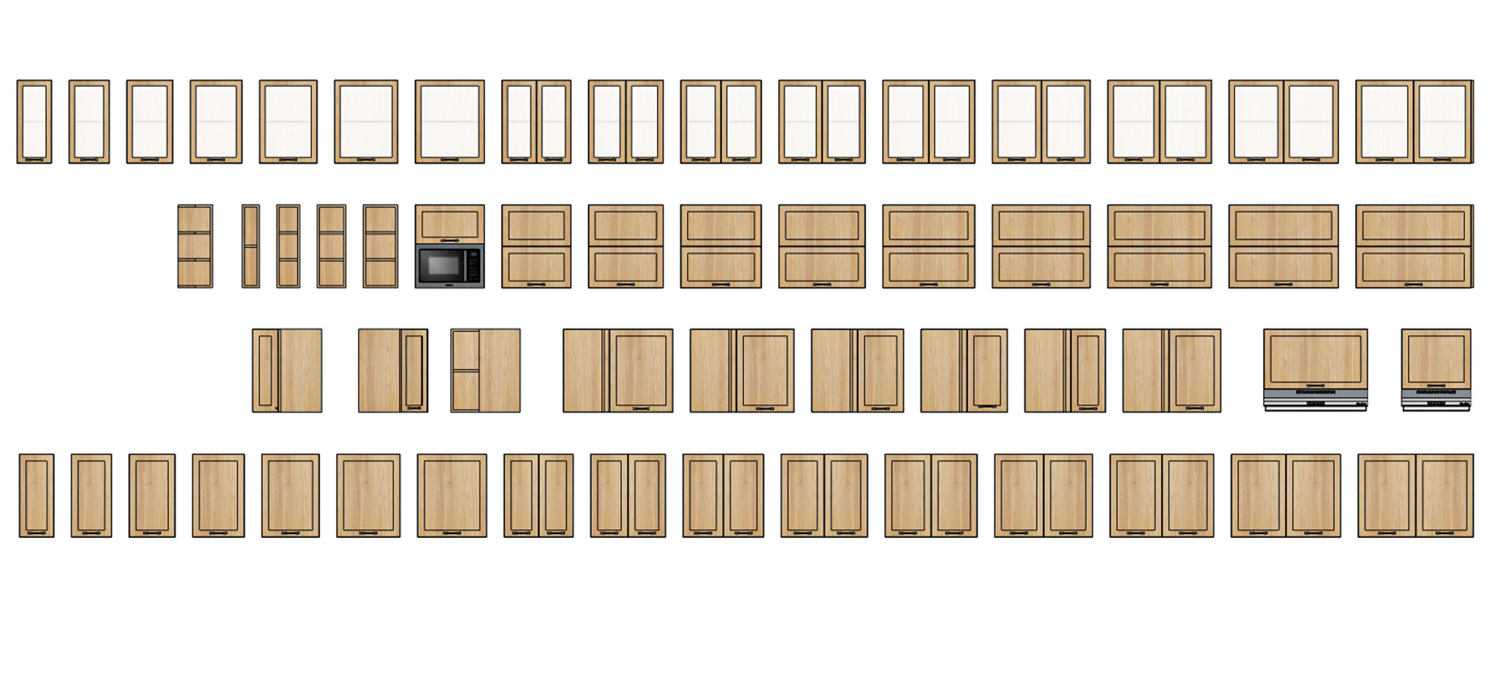 Complete 3D Kitchen Cabinet Pack 3D model_6