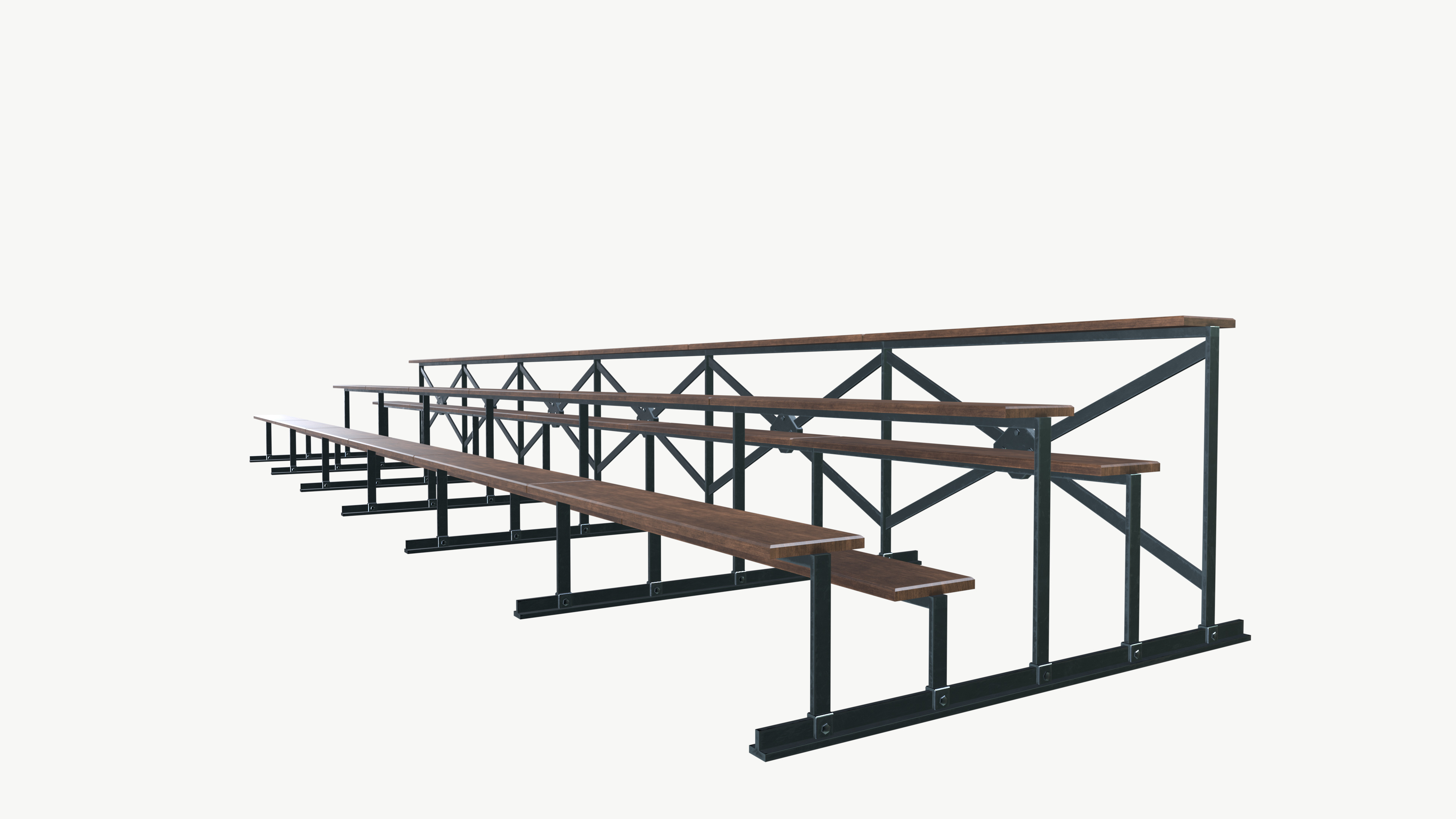 Stadium Seats 3D model_5