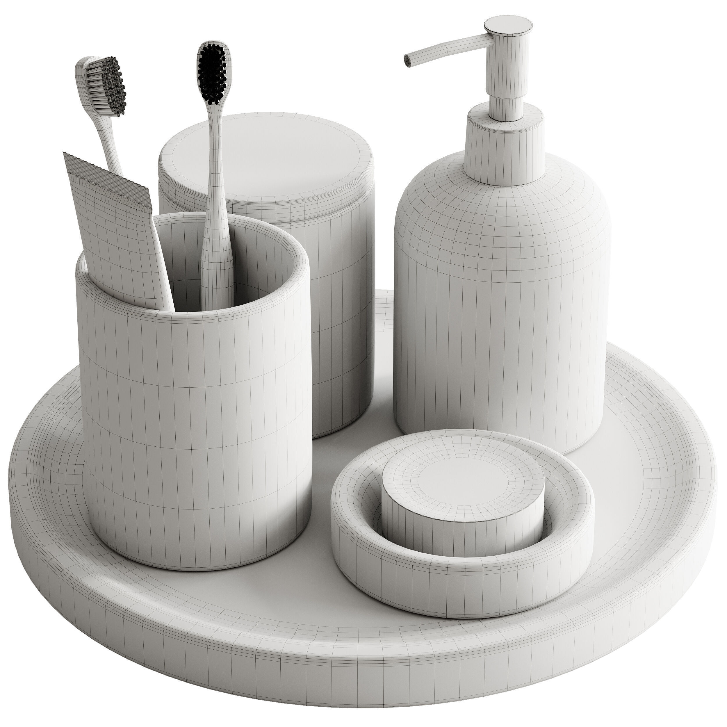 Bathroom Accessories 1 3D model_2
