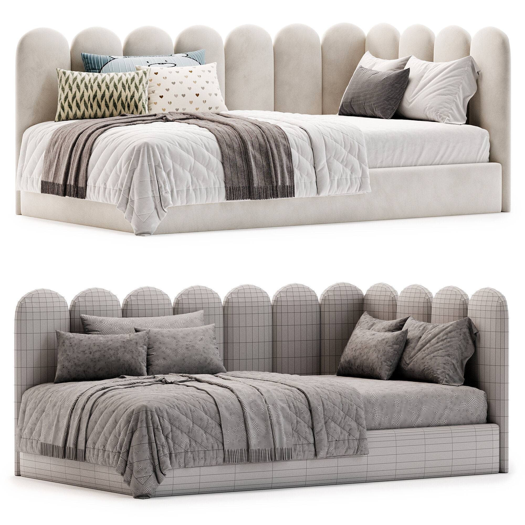 Cindy Childrens furniture Beds 3D model_3