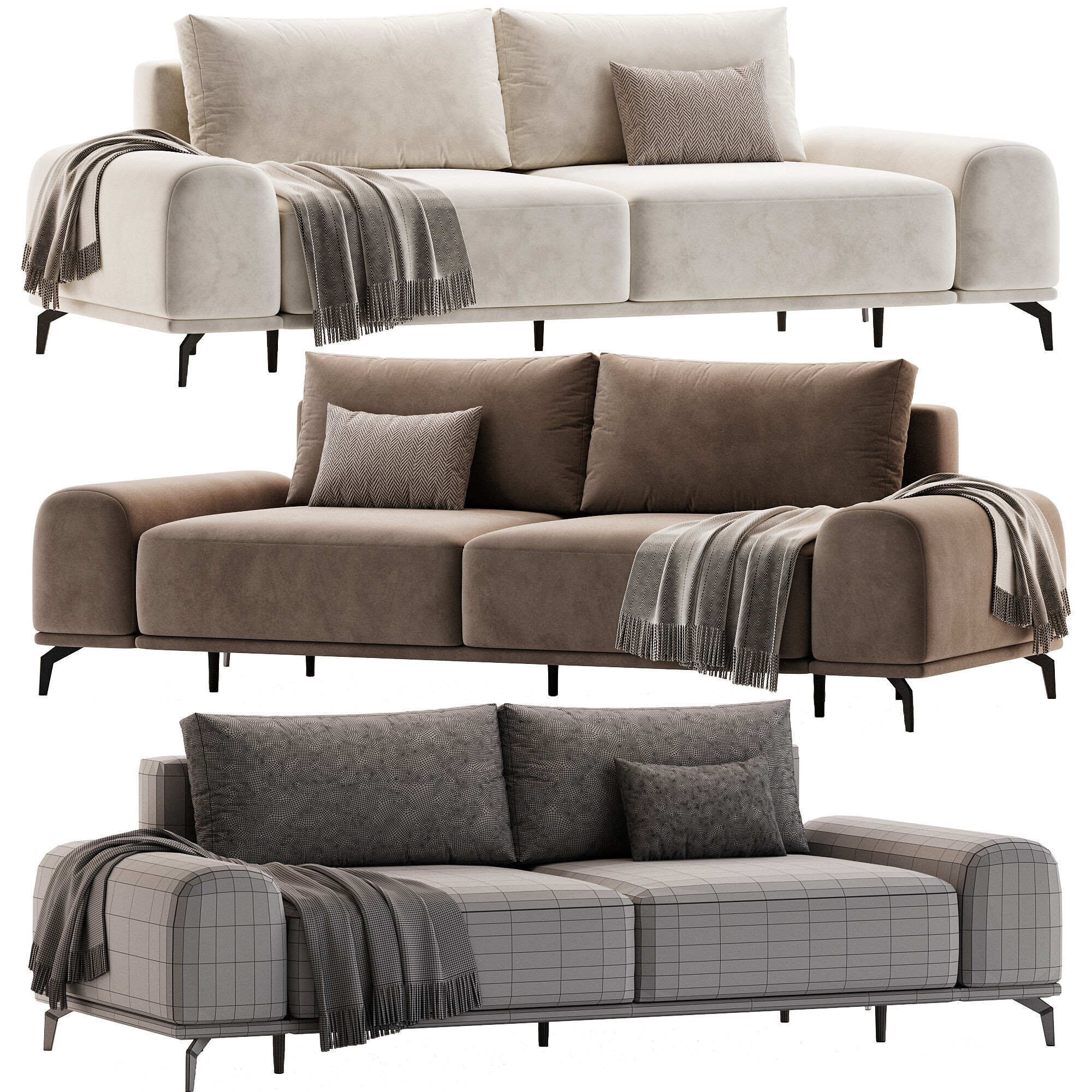 Sofa Marey Soft Light by Divan ru 3D model_4