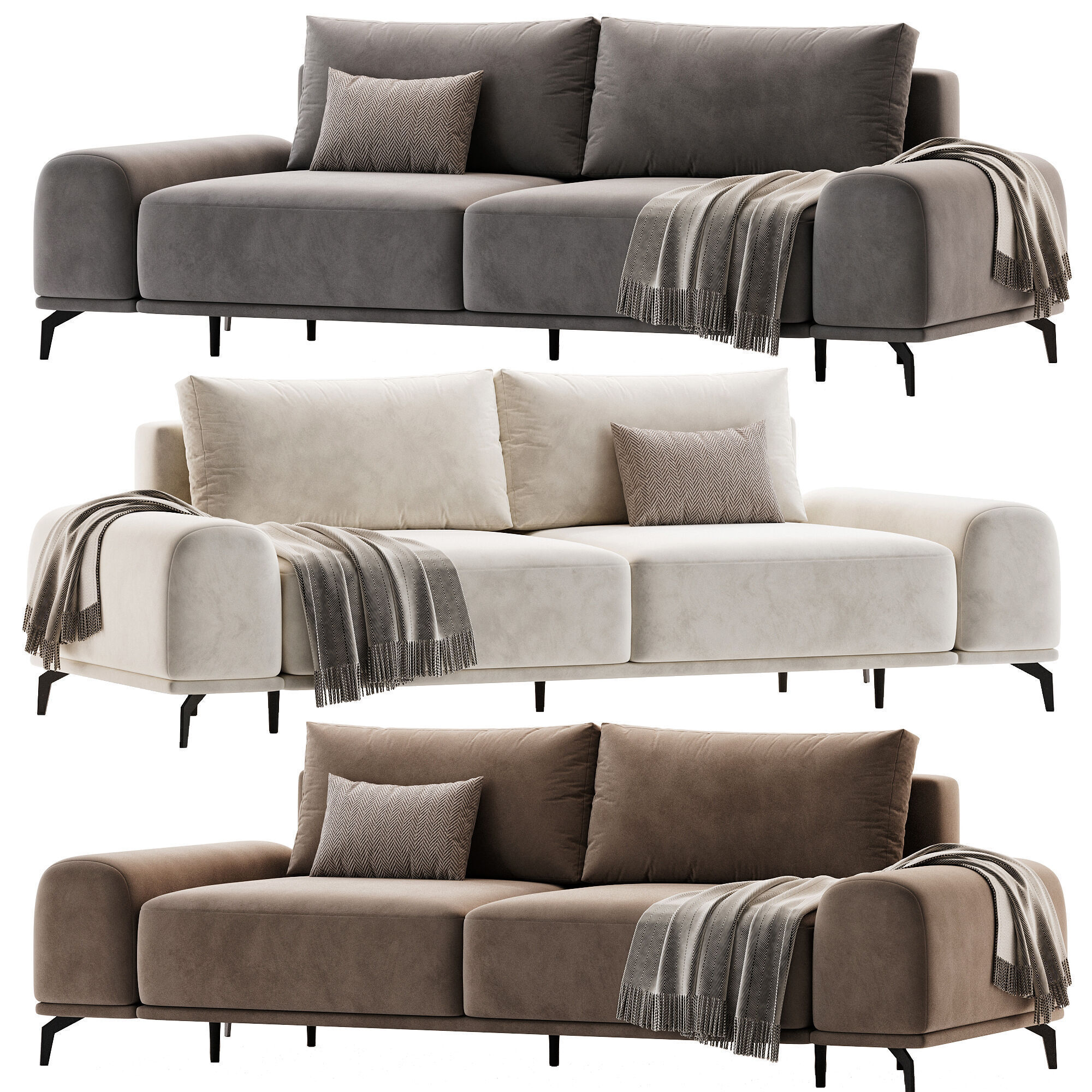 Sofa Marey Soft Light by Divan ru 3D model_2