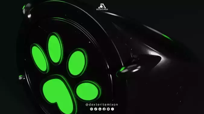 Cat Noir Ring Dark Version Miraculous Inspired 3D Model