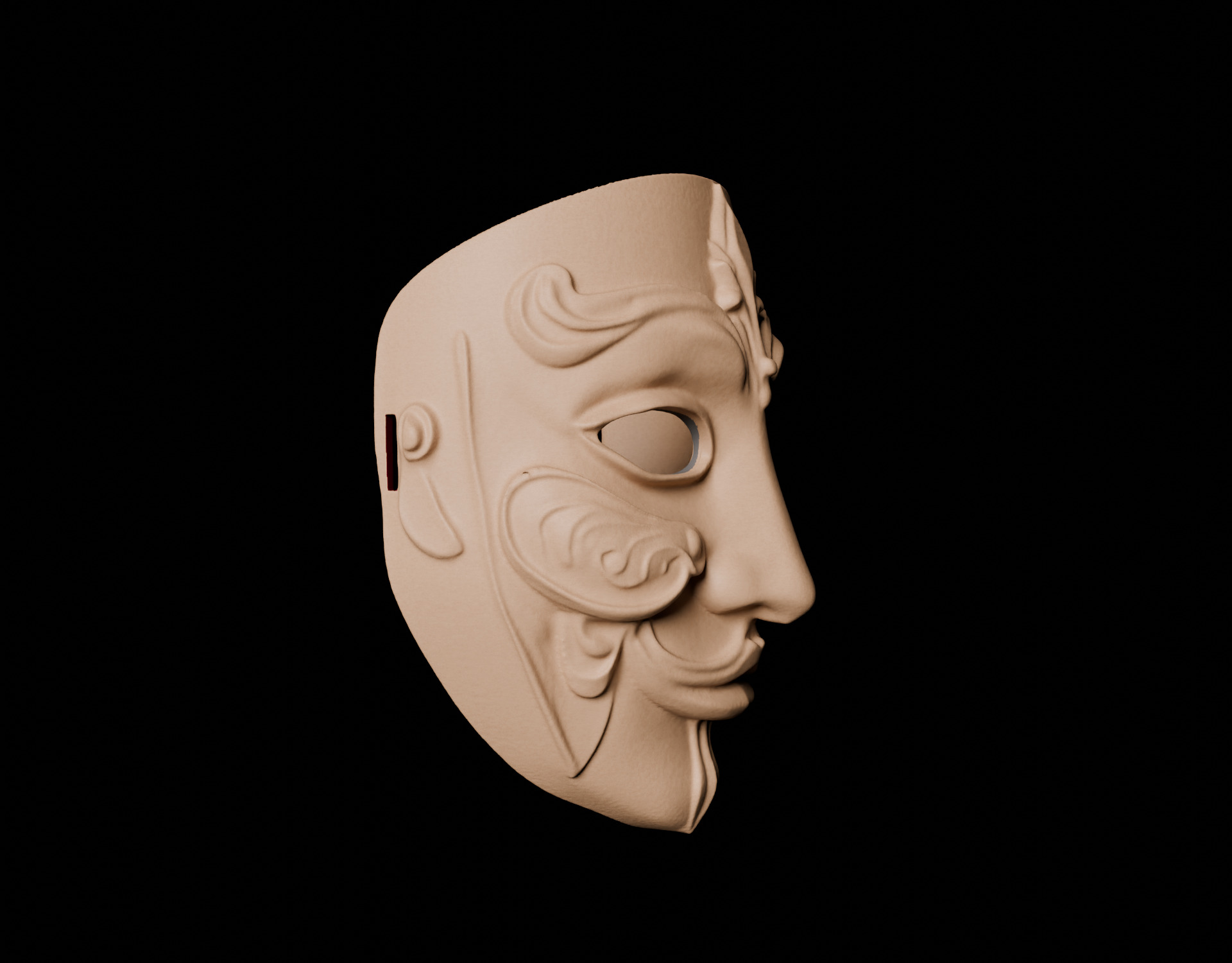 Detailed 3D Face Mask Digital Download for 3D Printing 3D print model_18