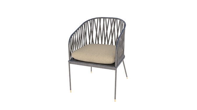 KURSI ALUMUNIUM CHAIR 3D print model
