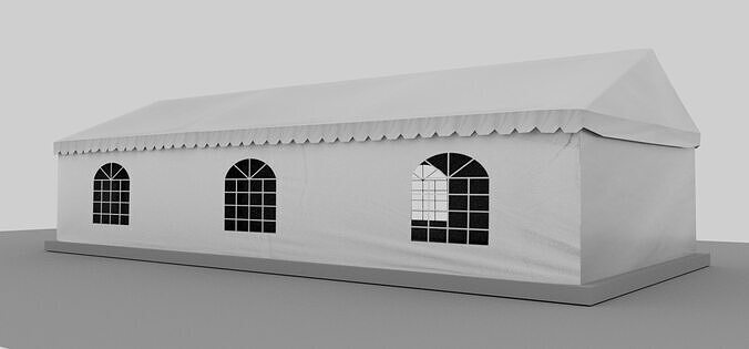 Enclosed marquee Free low-poly 3D model