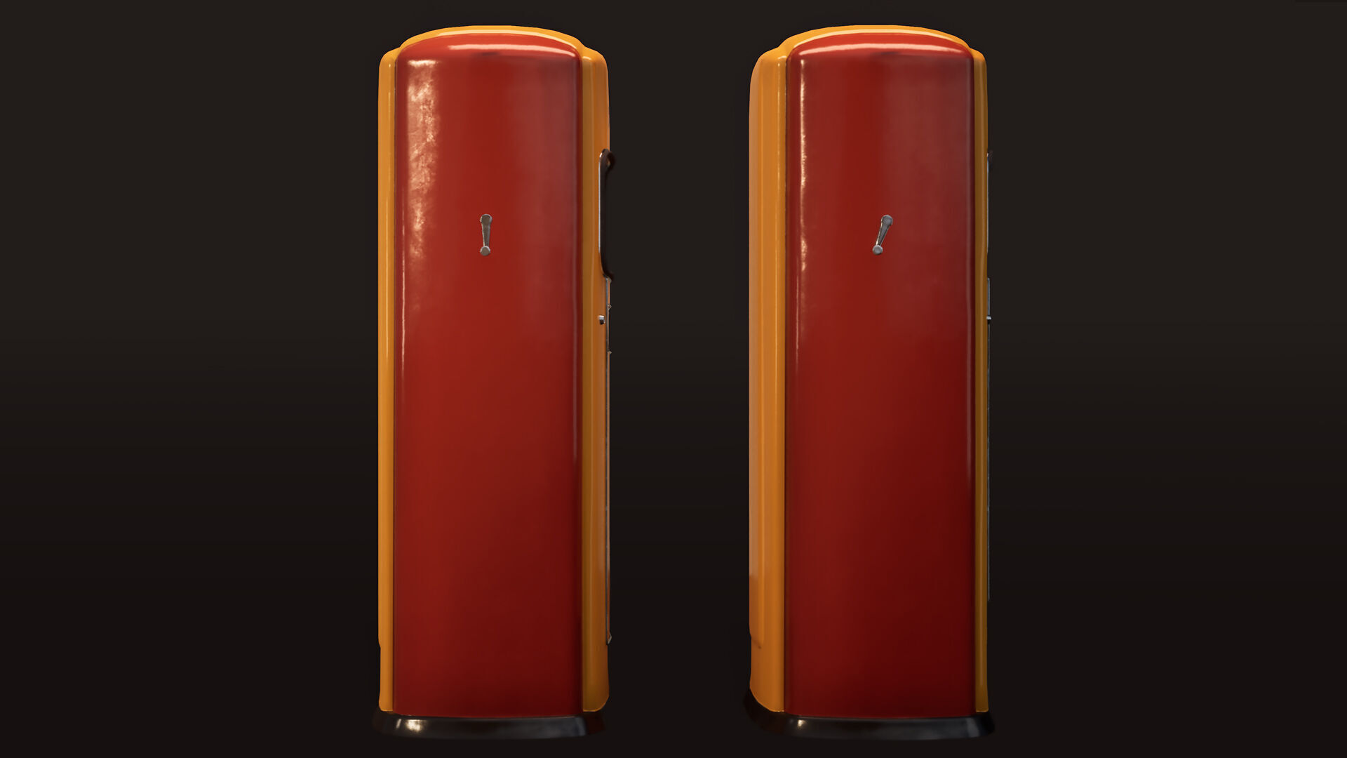 Vintage Gas Pump  Low-Poly 3D model_2