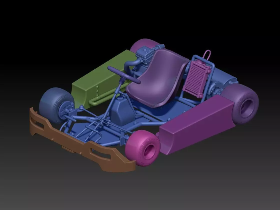 go kart prop 1 3D print model_0