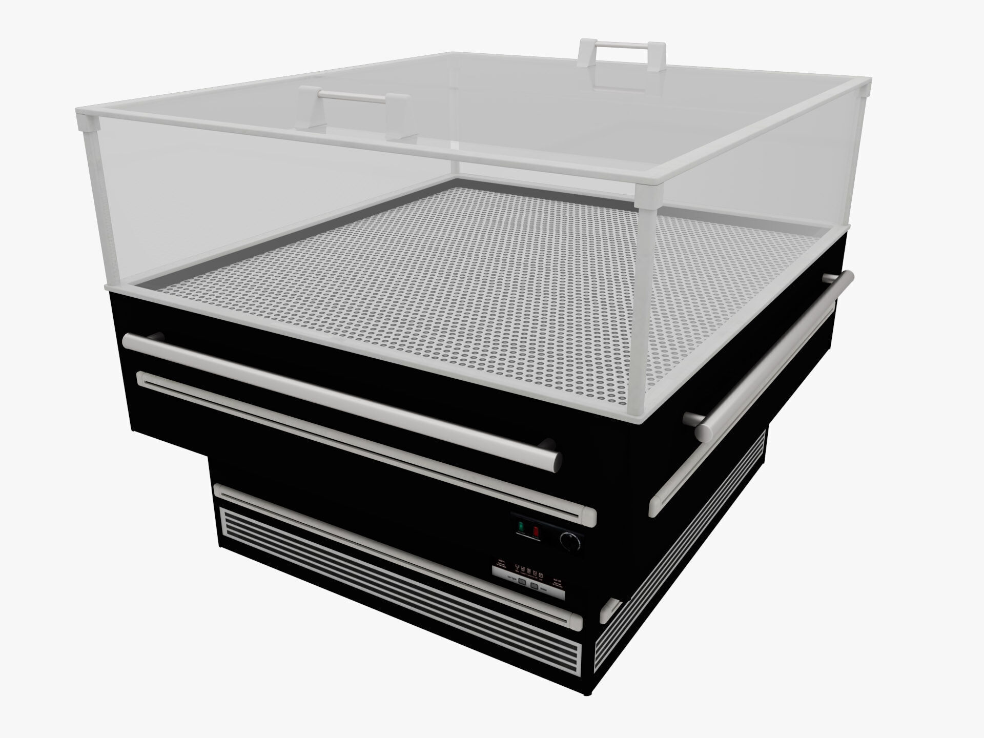 Supermarket Freezer Refrigirator 2 Low-poly 3D model_15