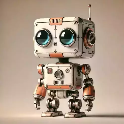 Cute Robot 3D Model STL OBJ FBX 3DS