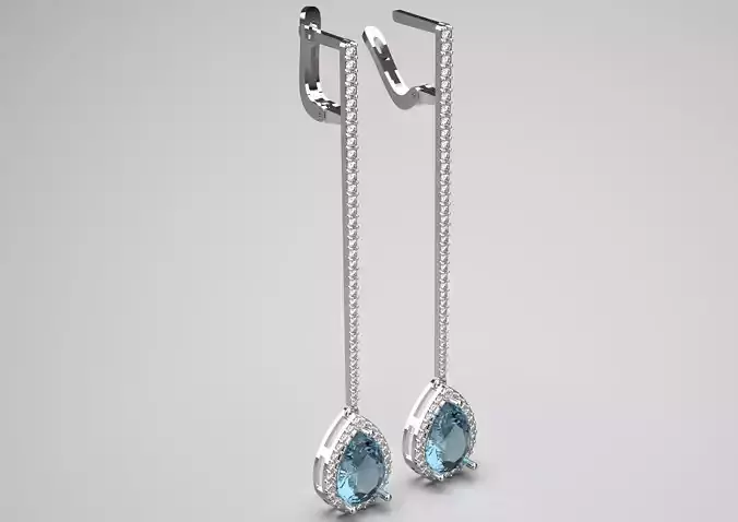 luxury diamond earring je0041