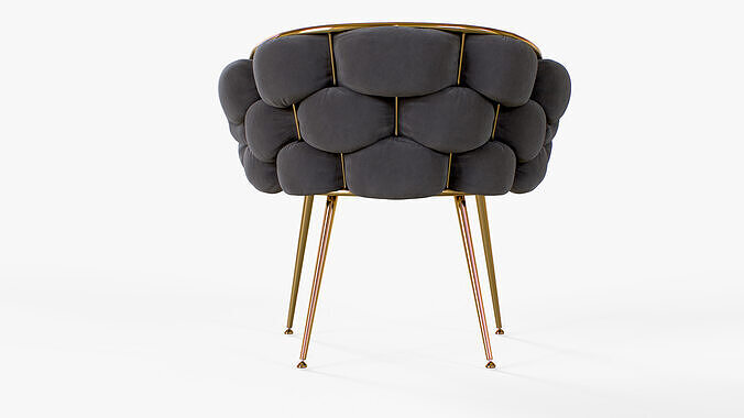 Armchair Kossmai Caroline 3D model 3