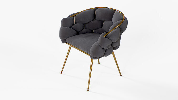 Armchair Kossmai Caroline 3D model 5