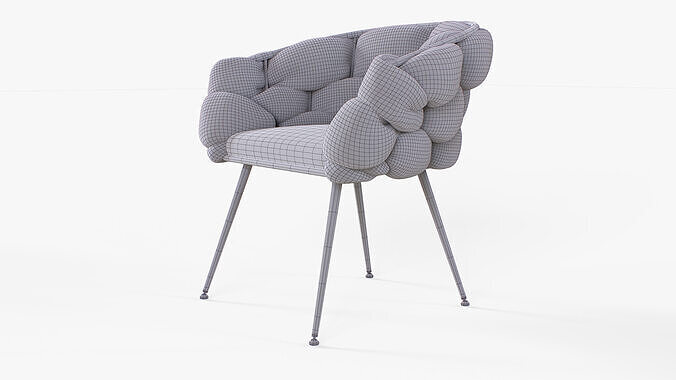 Armchair Kossmai Caroline 3D model 7