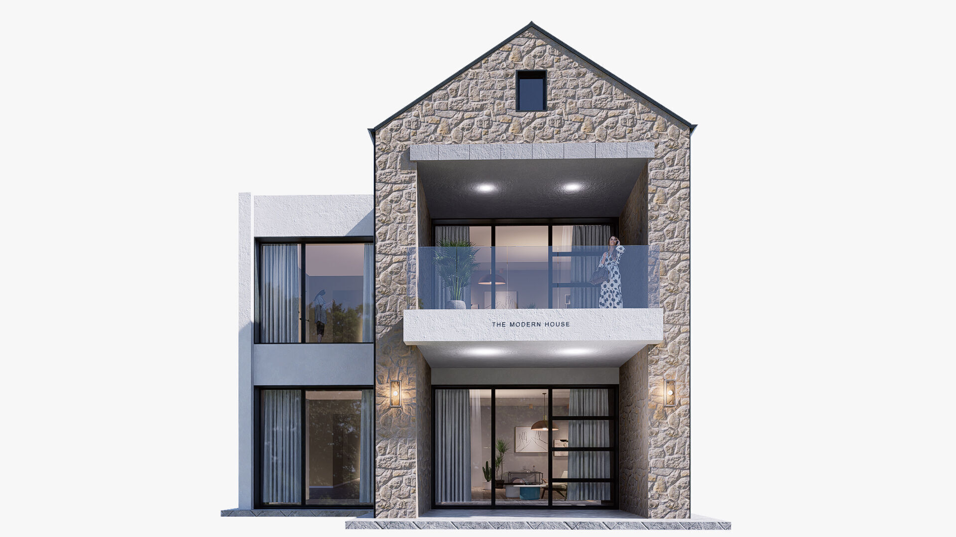 house Low-poly 3D model_8