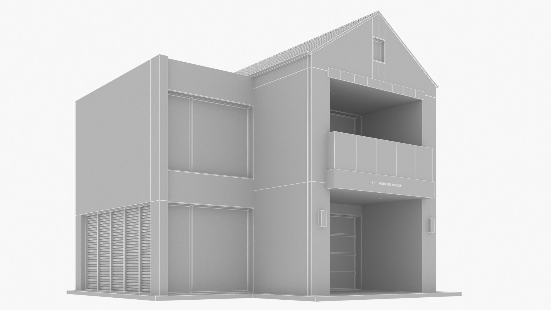 house Low-poly 3D model_9