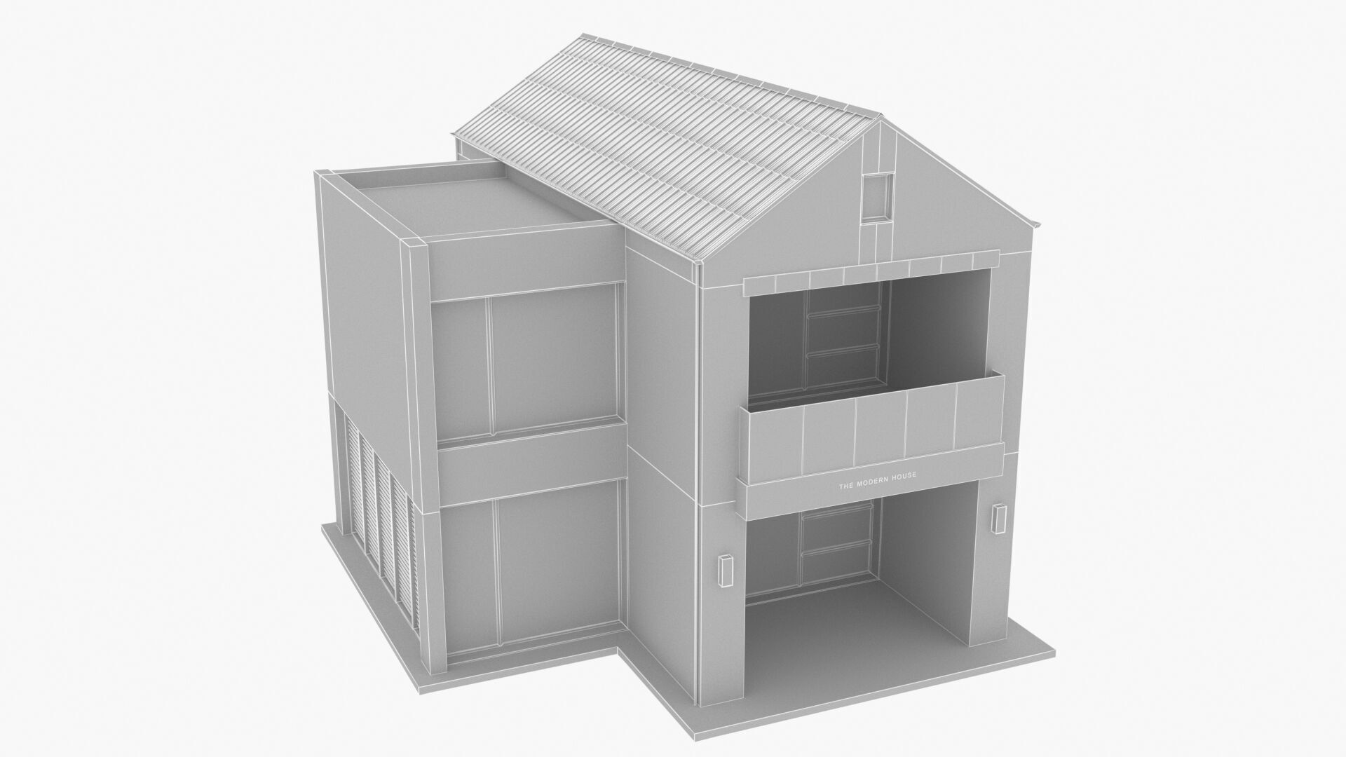 house Low-poly 3D model_13
