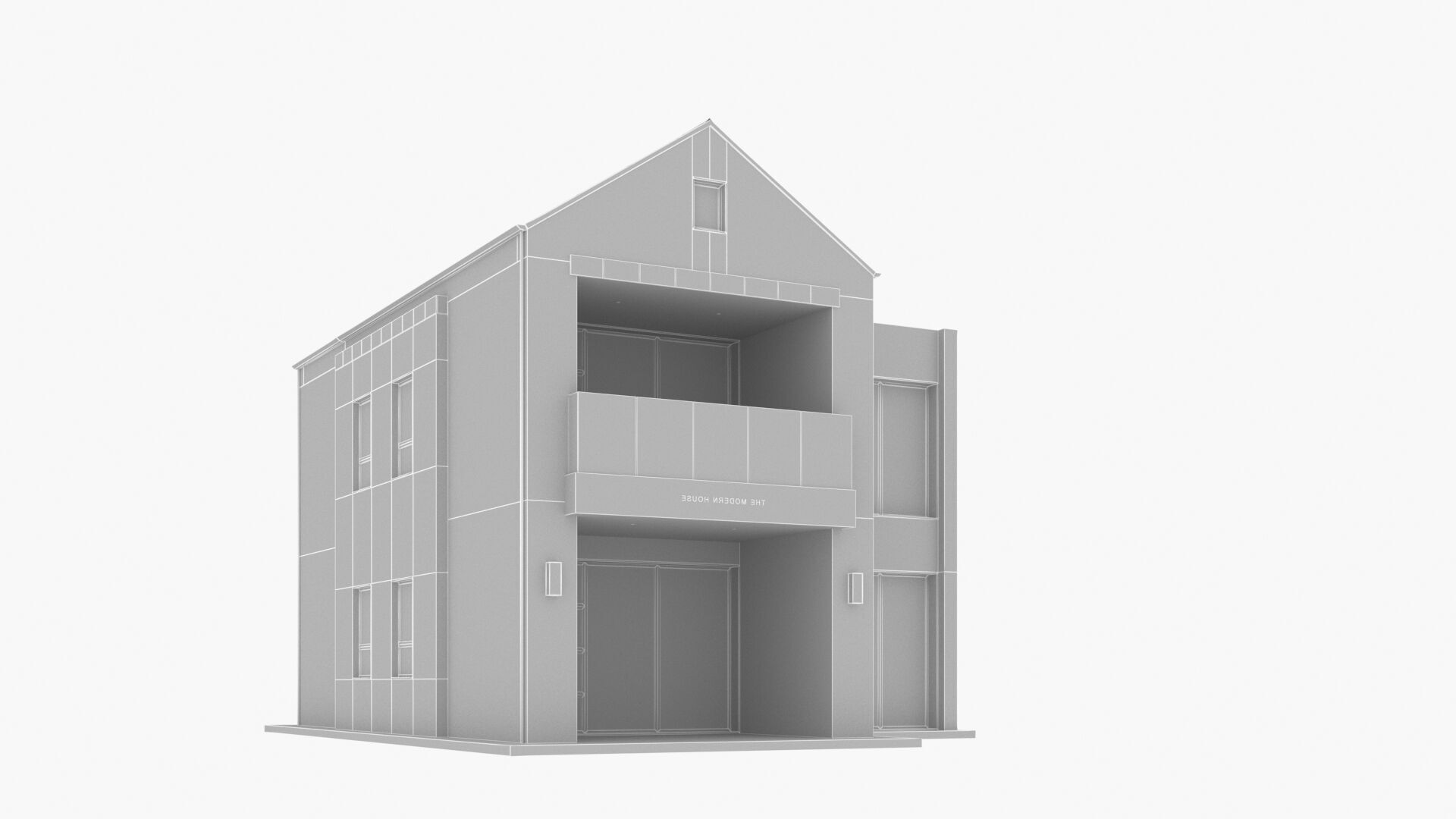 house Low-poly 3D model_12