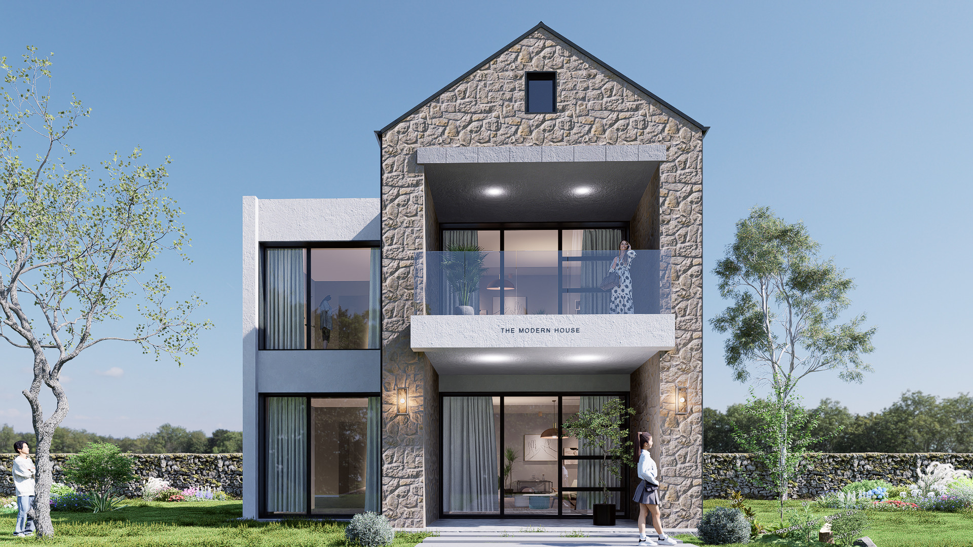 house Low-poly 3D model_7