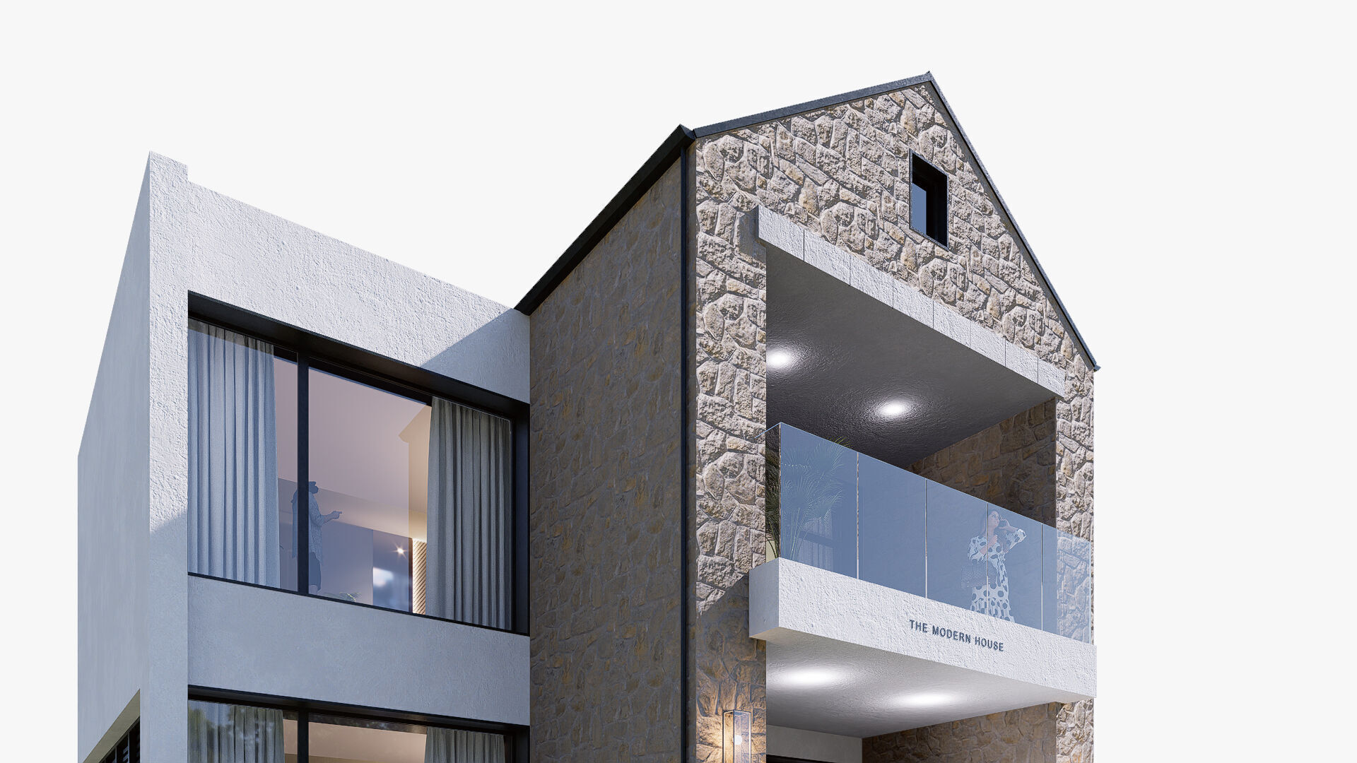 house Low-poly 3D model_3