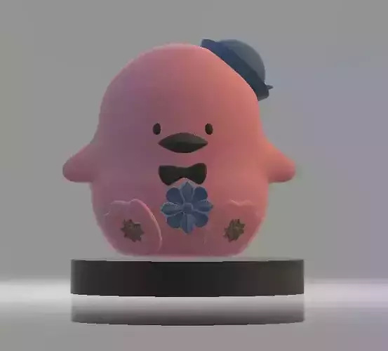 cute penguin 3D model  3D print model