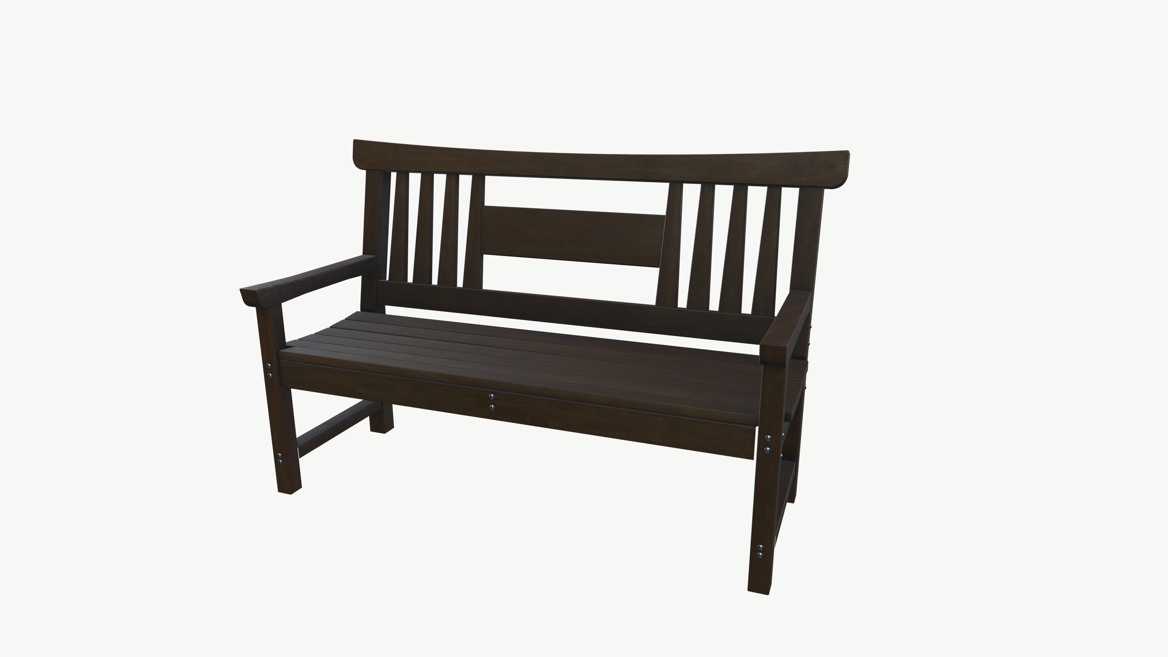 Bench 3D model_2