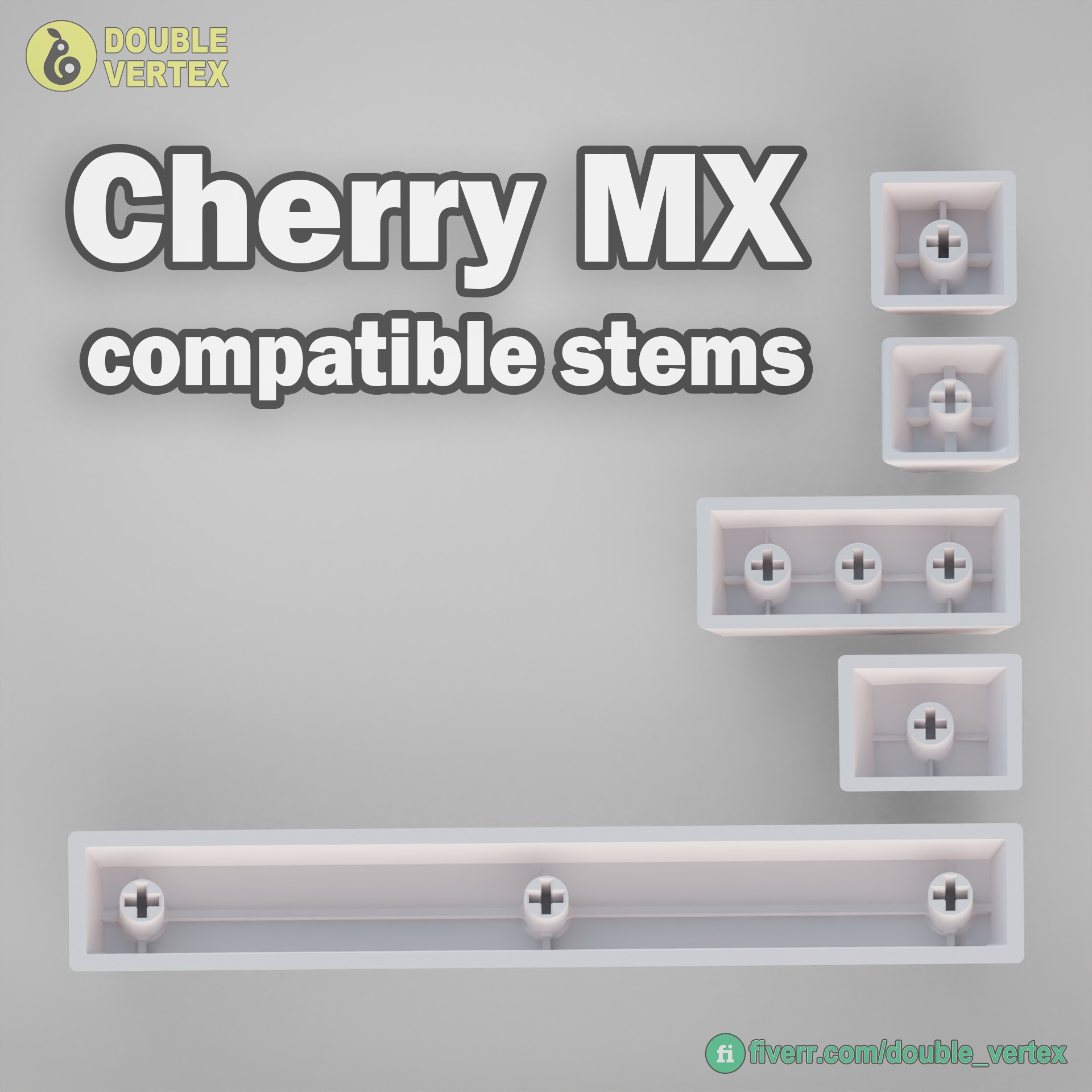 Genshin Impact Keycaps 3D Model Collection_2