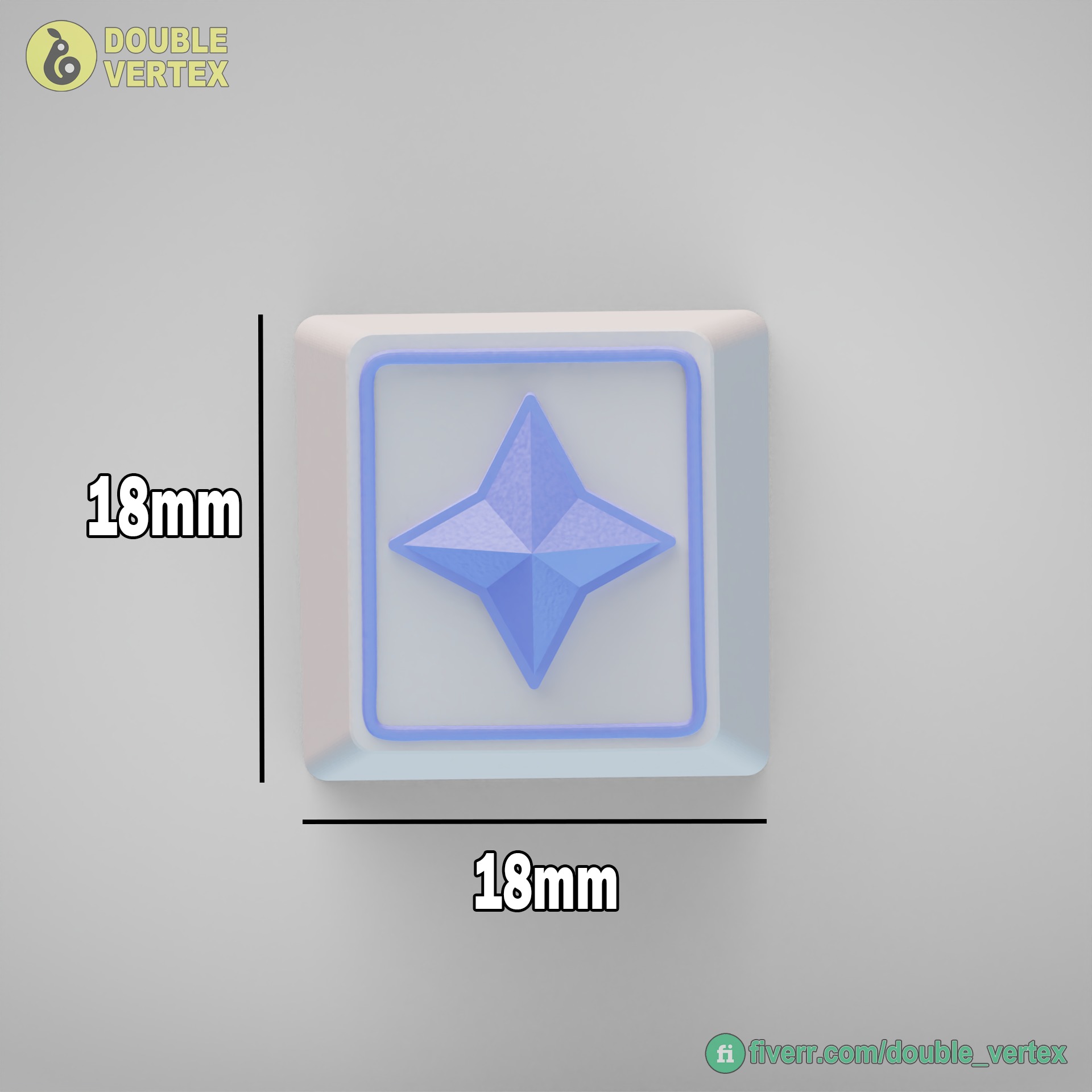 Genshin Impact Keycaps 3D Model Collection_1