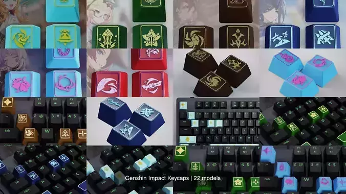 Genshin Impact Keycaps