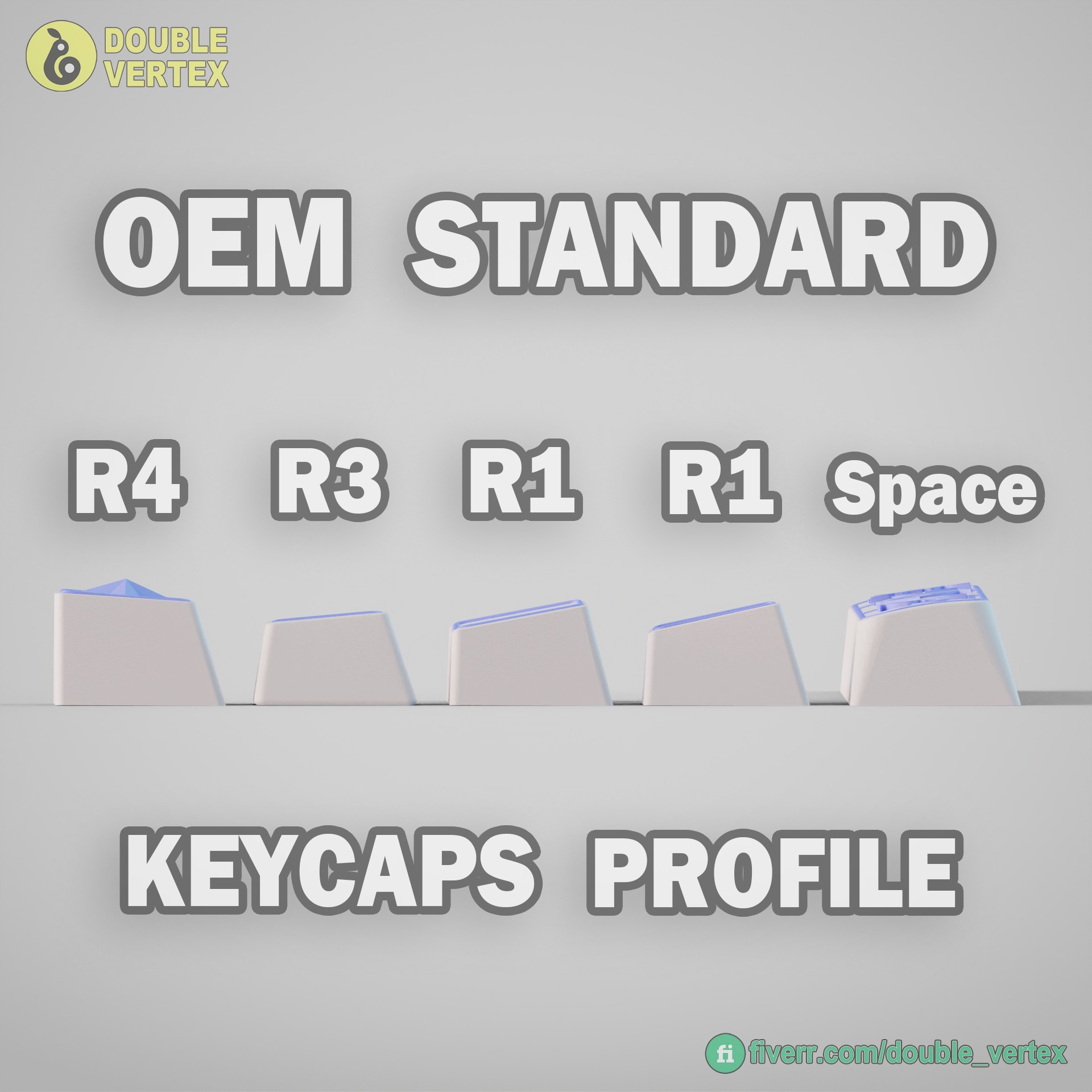 Genshin Impact Keycaps 3D Model Collection_4