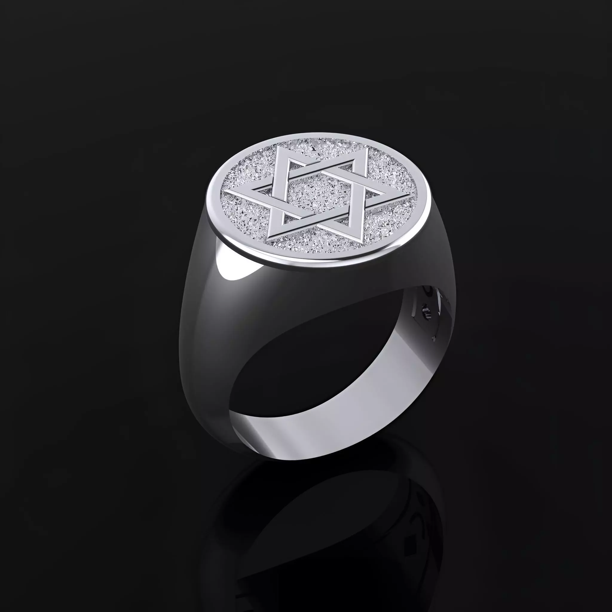 David Star Ring 3D print model