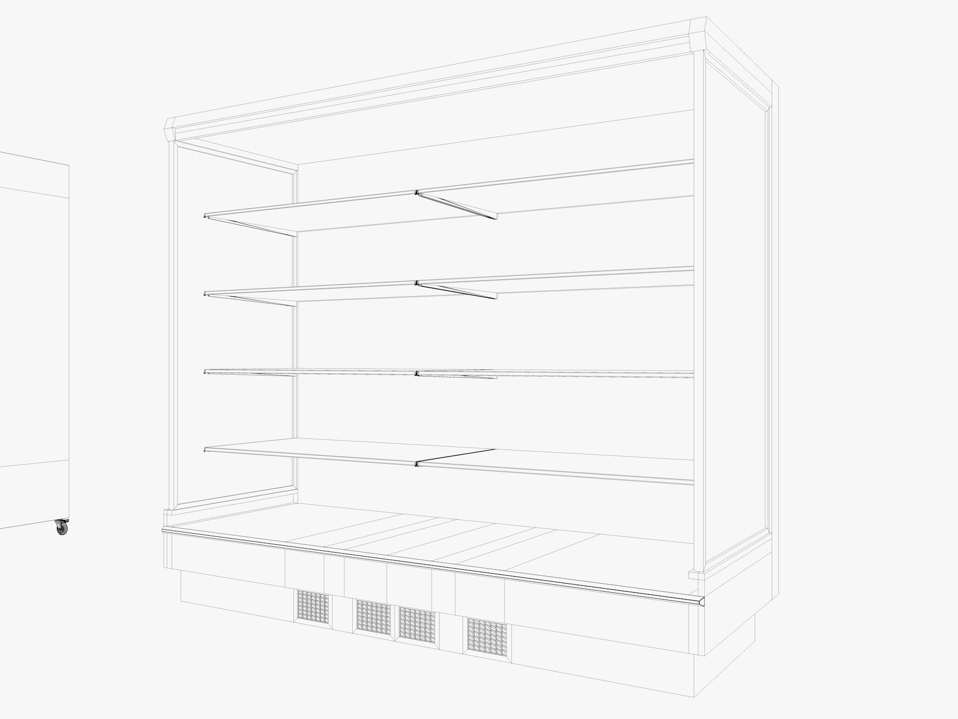  Supermarket Freezer Refrigirator pack 3D Model Collection_14