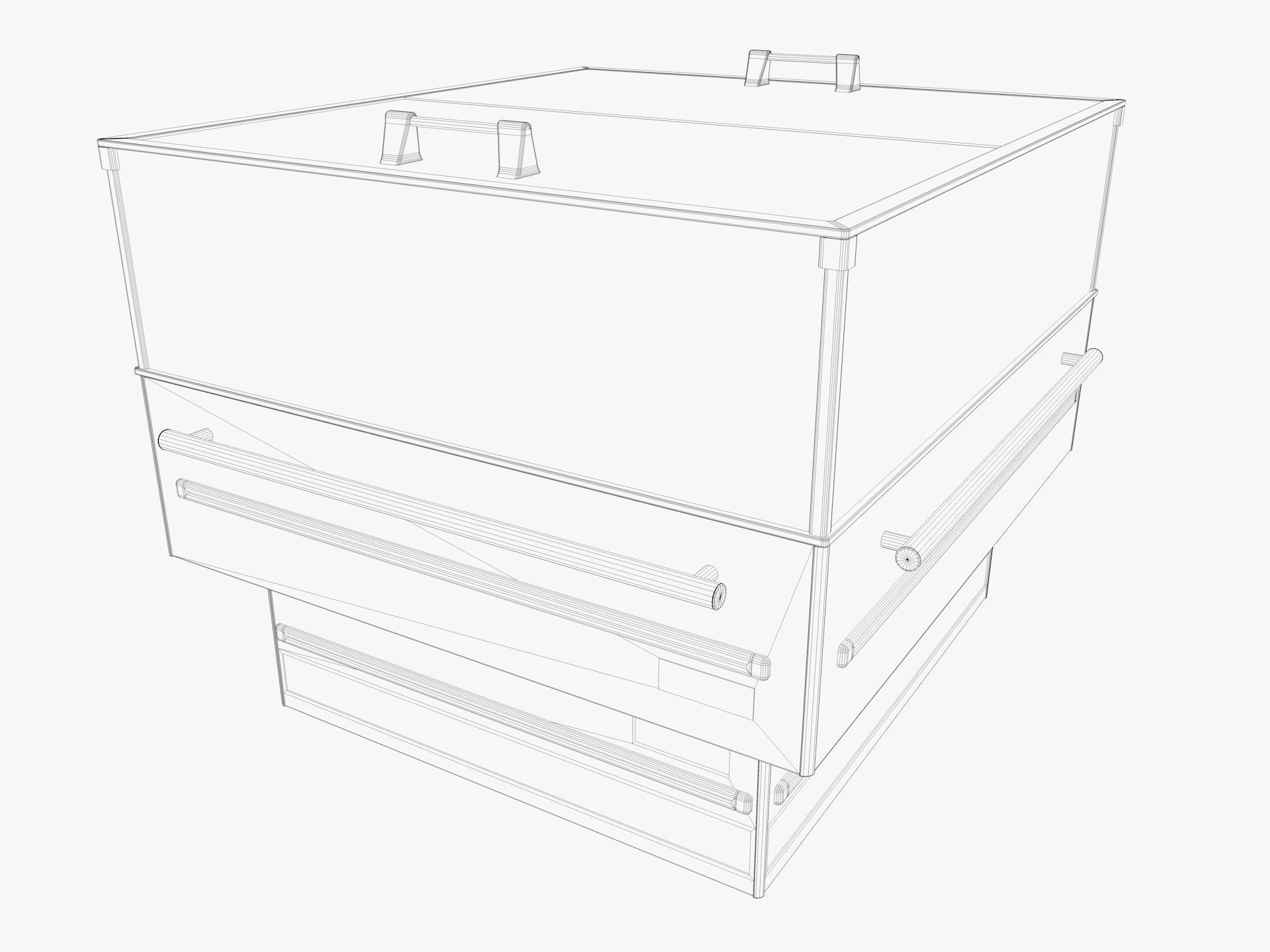  Supermarket Freezer Refrigirator pack 3D Model Collection_12