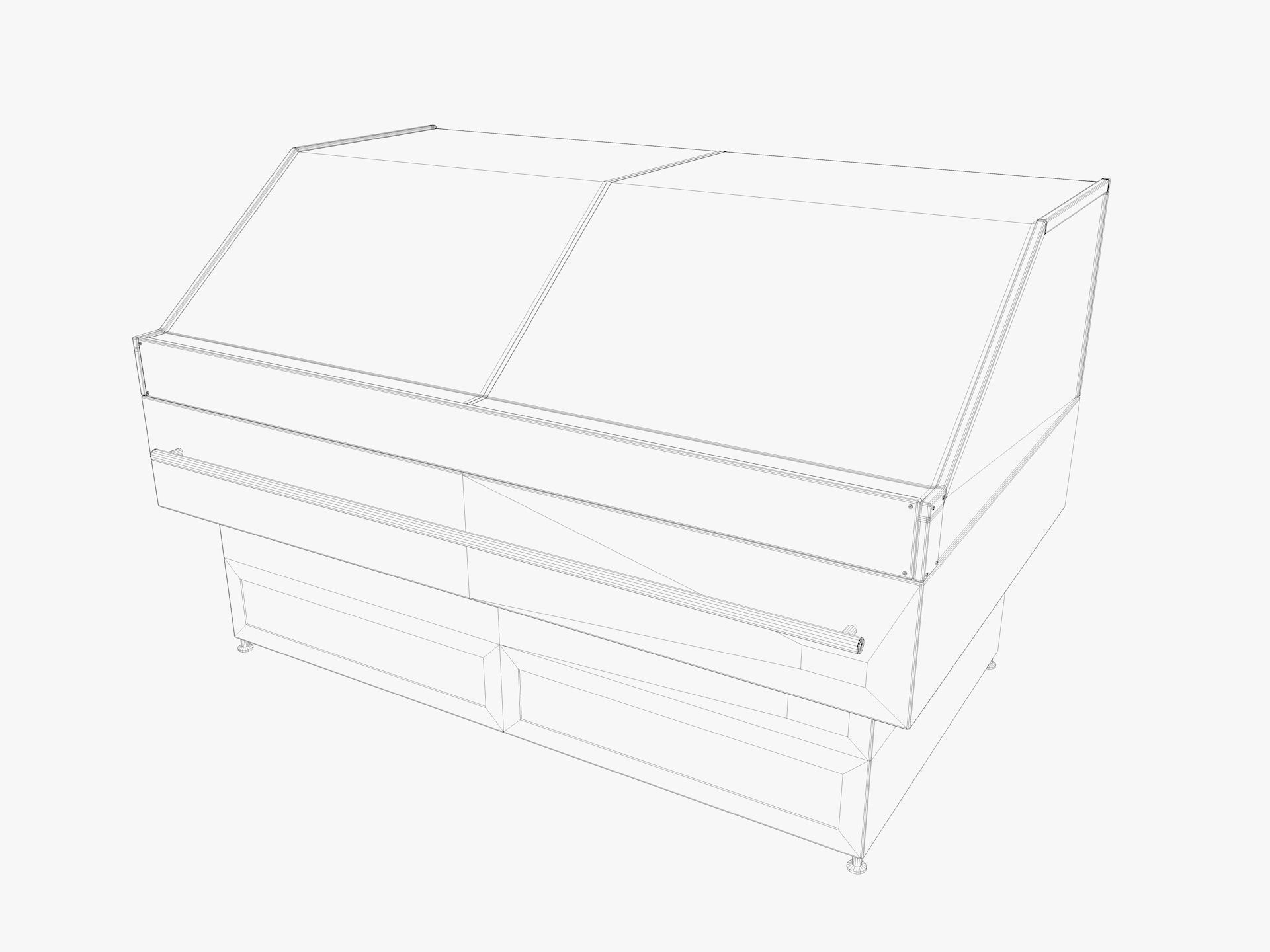  Supermarket Freezer Refrigirator pack 3D Model Collection_6