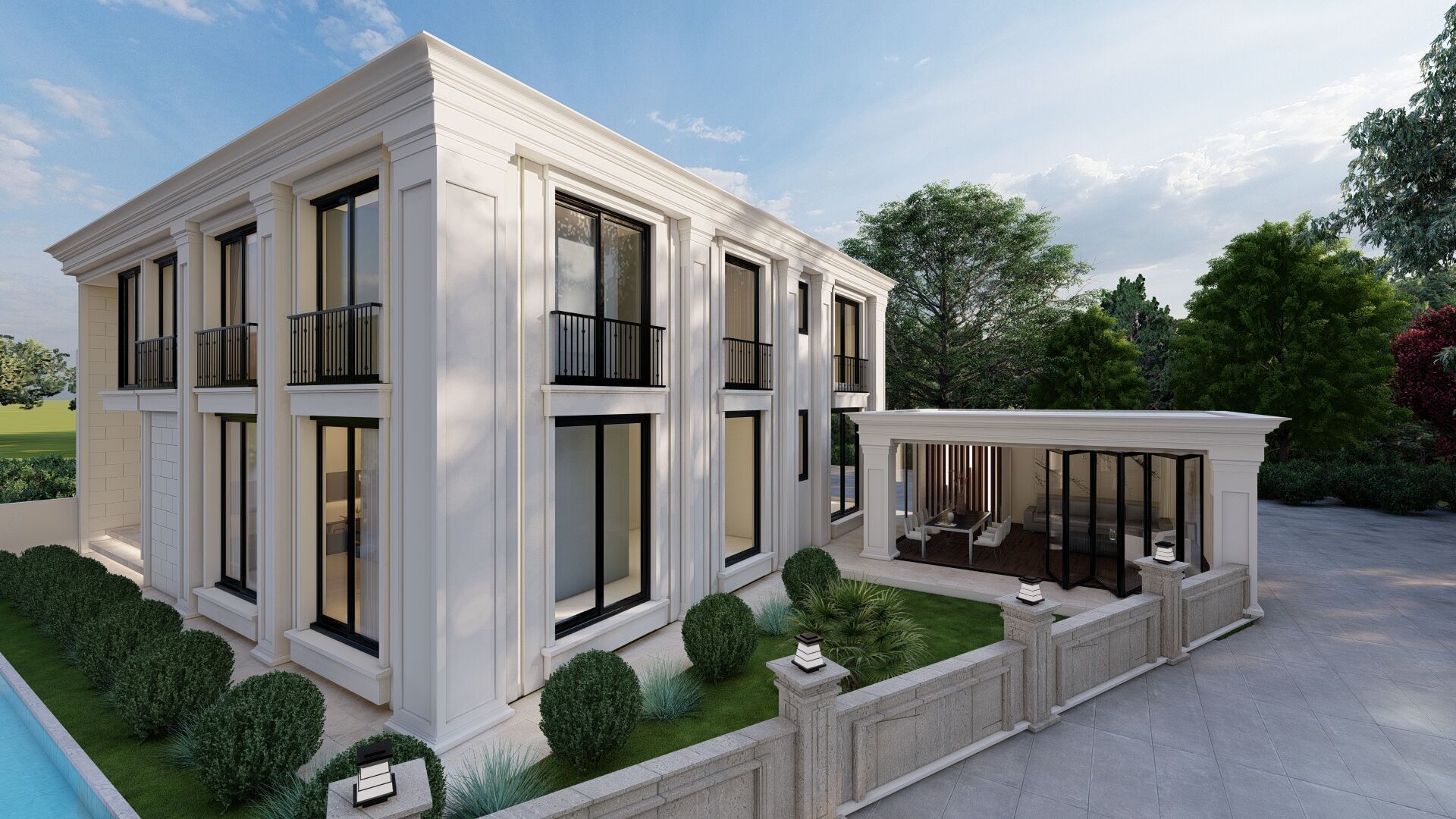 Luxury Classic Villa High Quality 3D Model 3D model_2