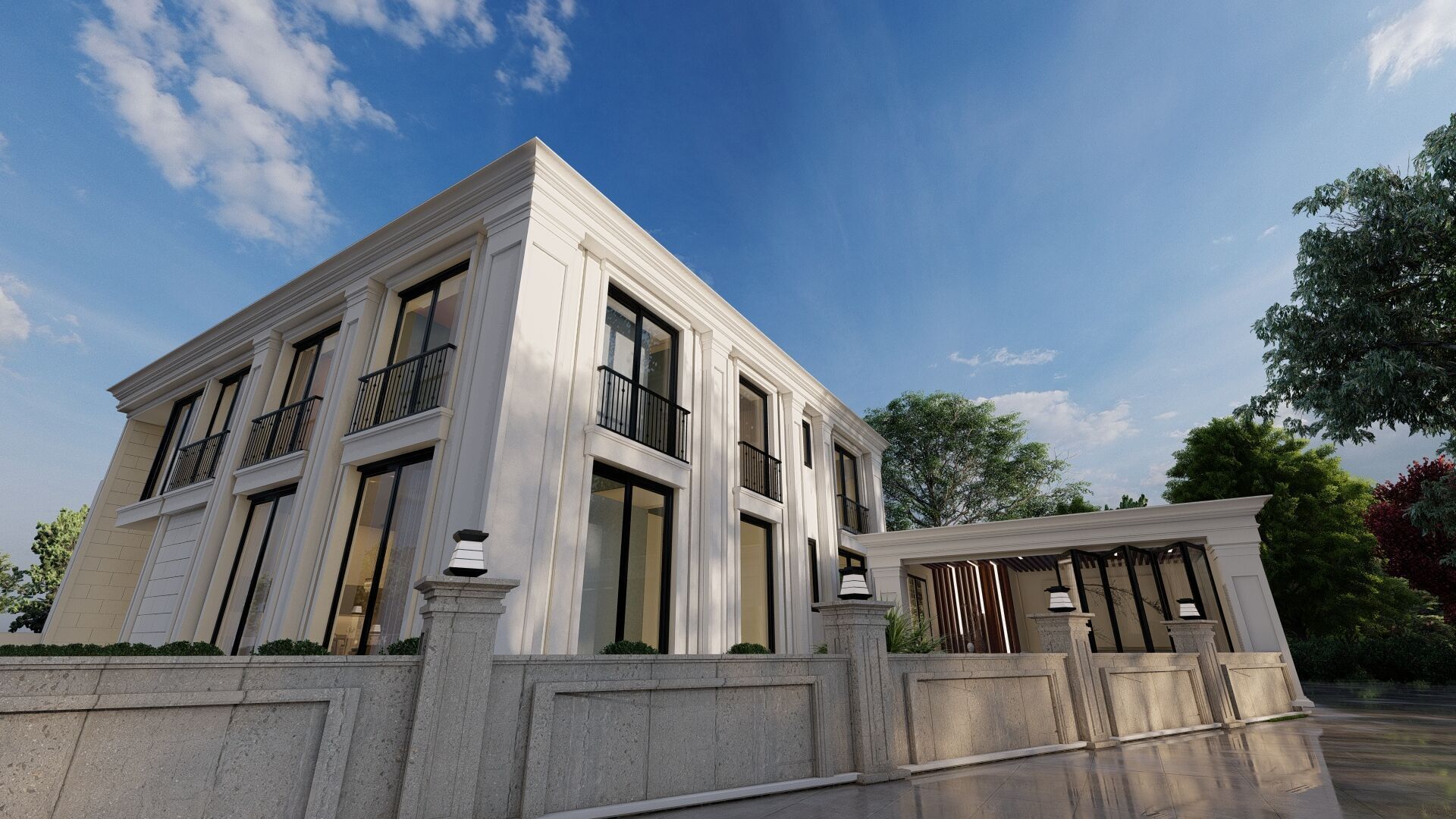 Luxury Classic Villa High Quality 3D Model 3D model_7