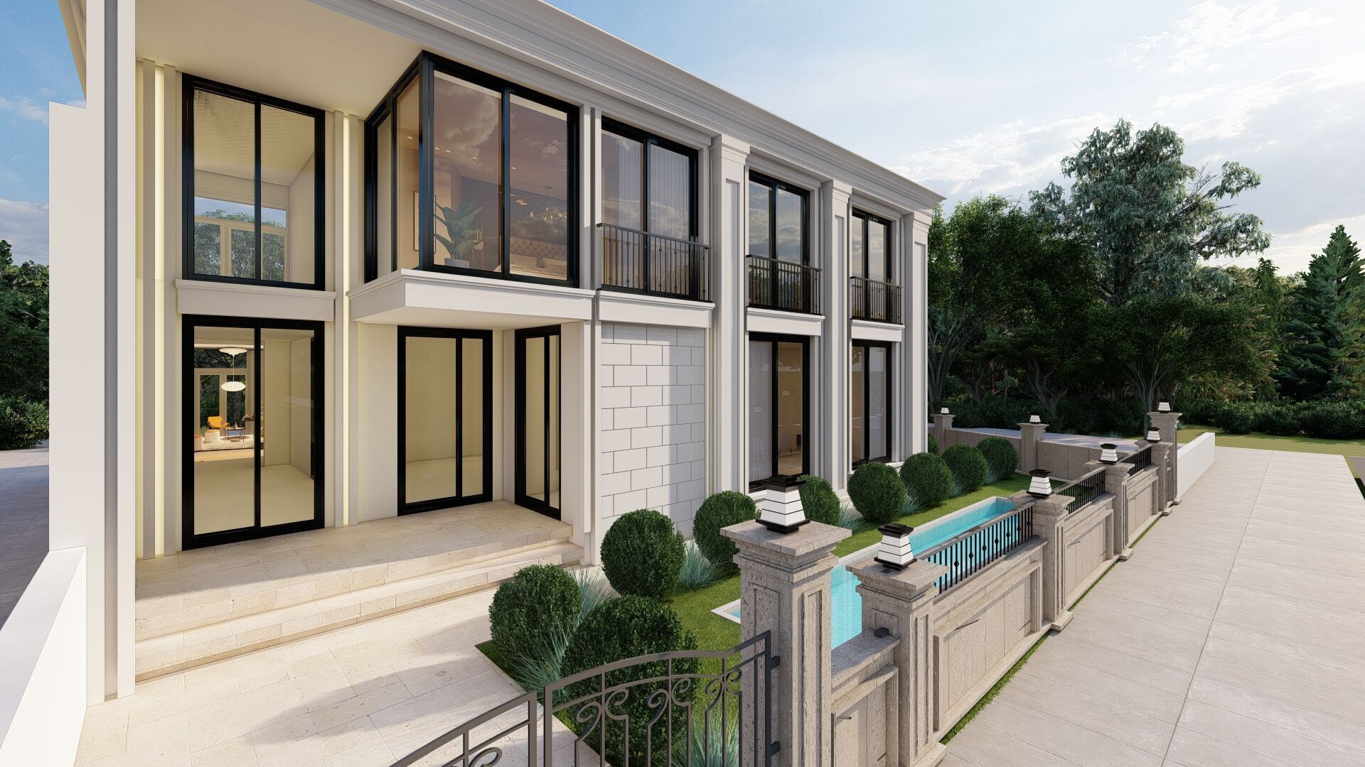 Luxury Classic Villa High Quality 3D Model 3D model_4