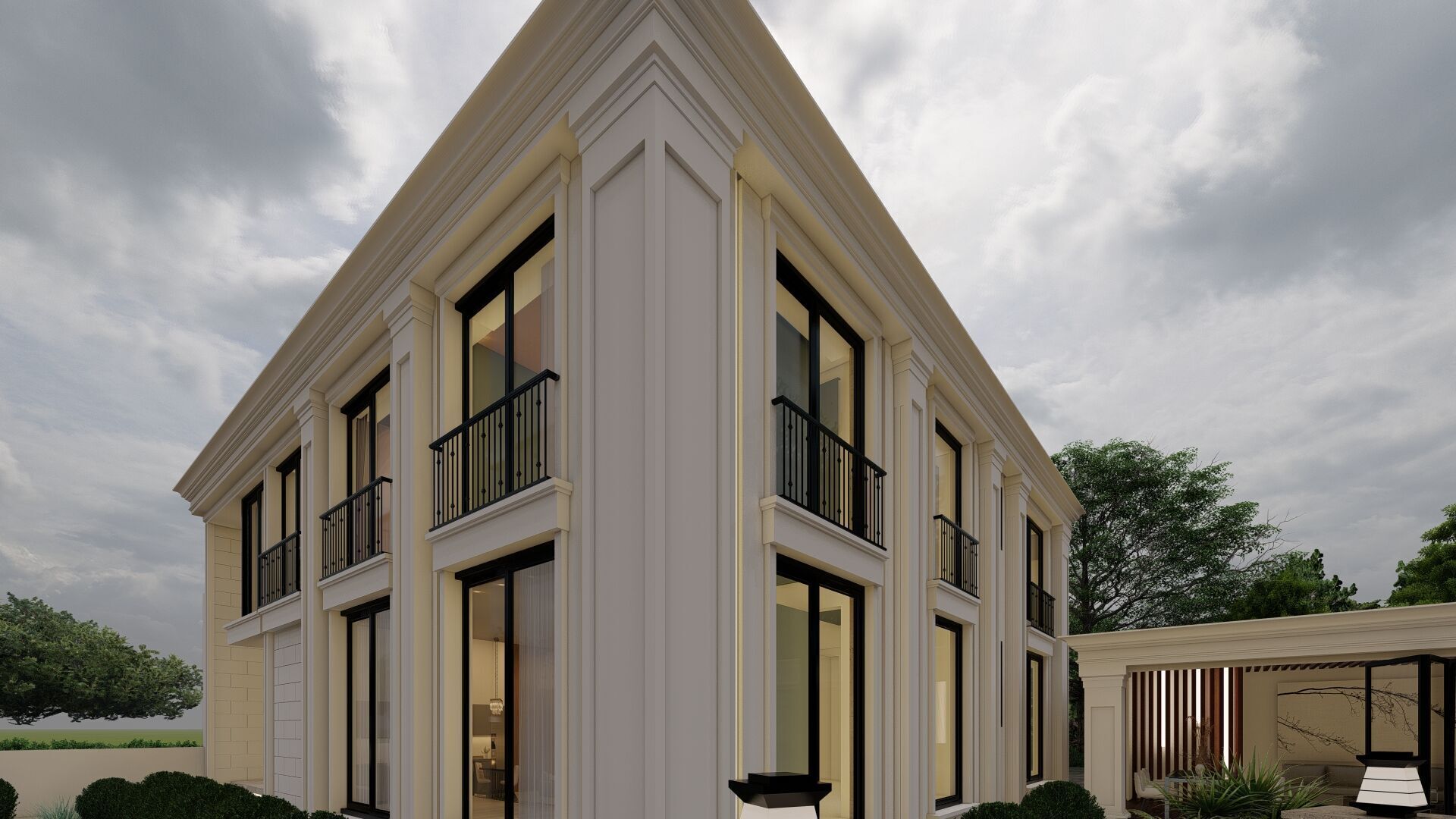 Luxury Classic Villa High Quality 3D Model 3D model_5