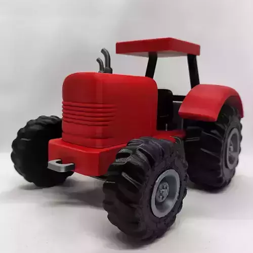 Cute Tractor - Block Cars - Funny Toy to Assembly 3D print model