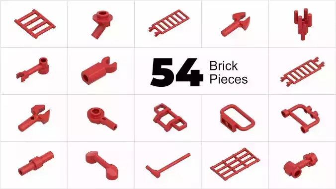 TwindBricks3D - 54 Bar collection