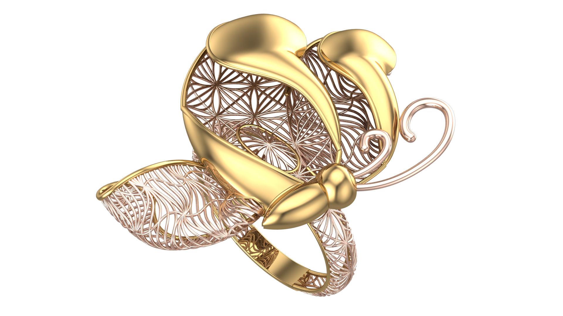 Golden Wings-Wings of Summer-Half Set-H2-2- 3D print model_8