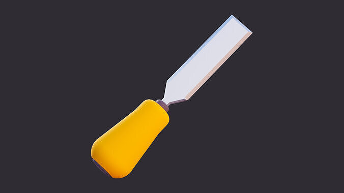 Stylized Wood Chisel 3D model