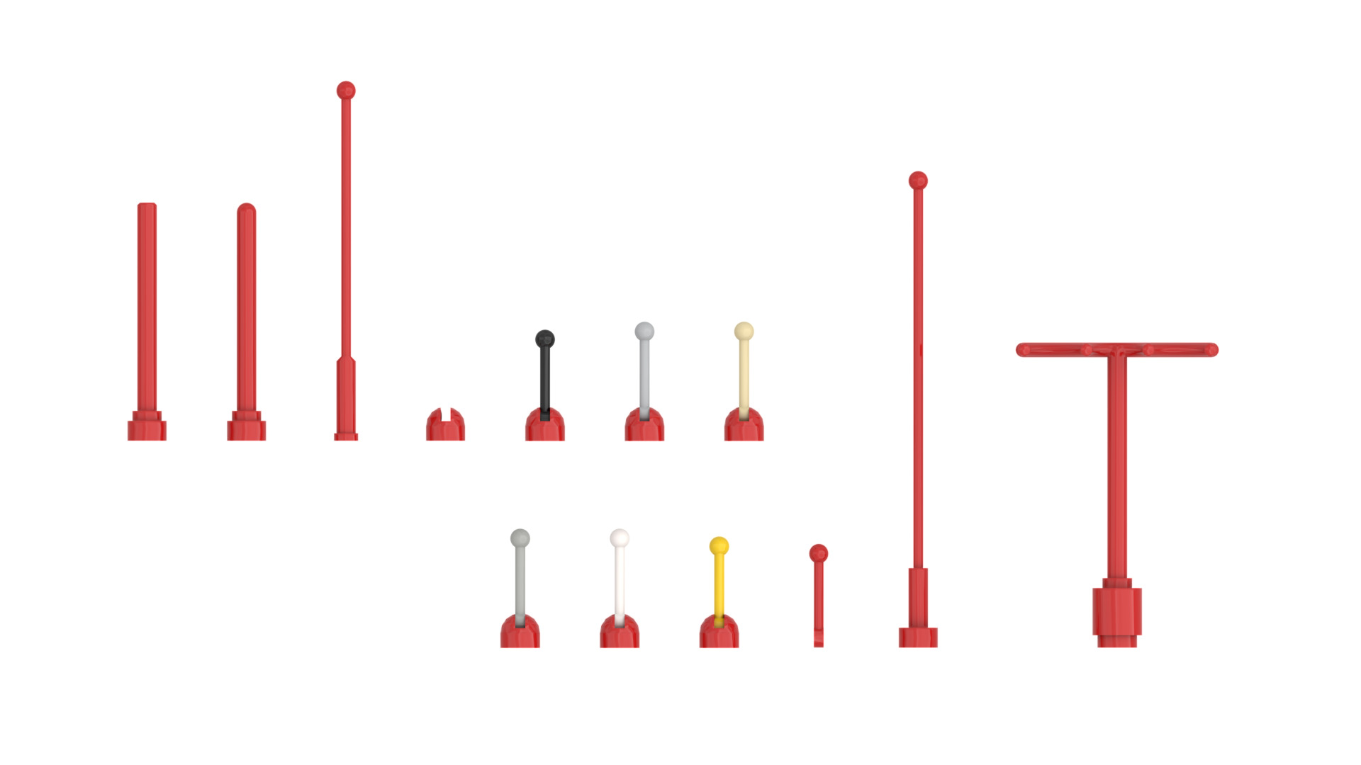 TwindBricks3D - 13 Antenna collection 3D print model_2