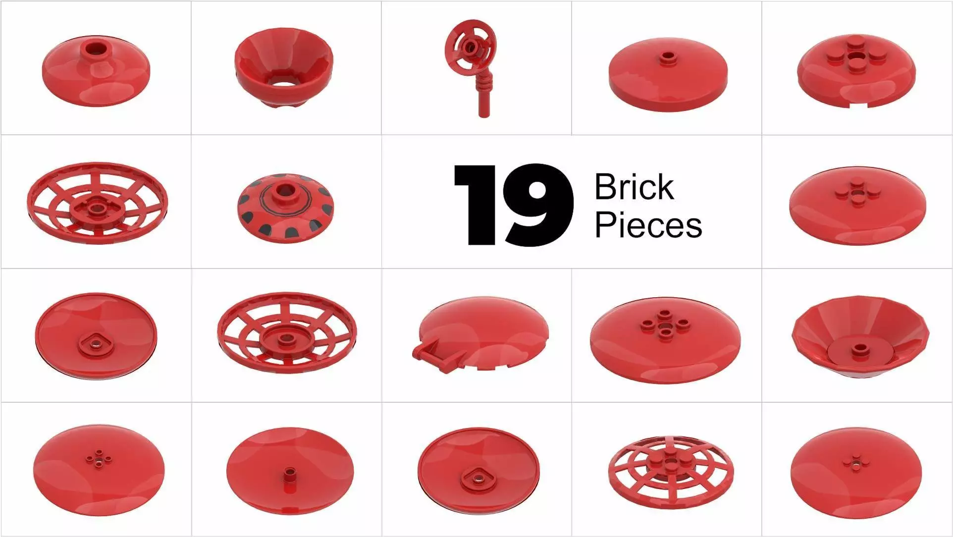 TwindBricks3D - 13 Antenna collection 3D print model_1