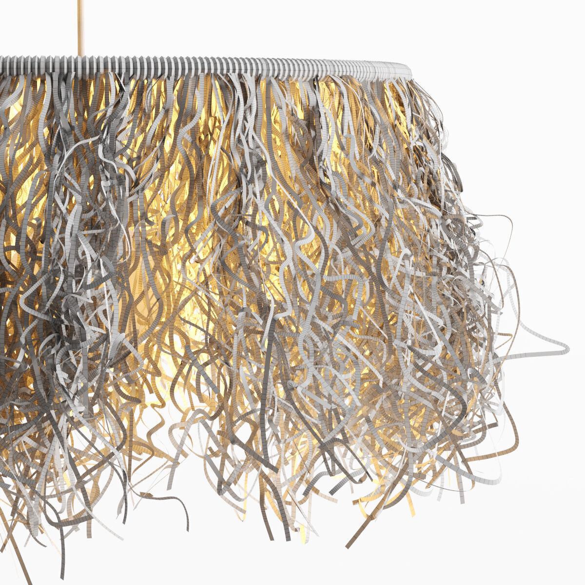 Single Rafia Pendant 3D model_3