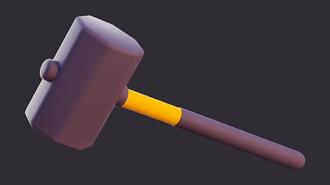 Lowpoly Sledgehammer 3D model