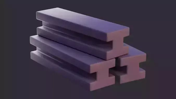Low Poly Beam Stack