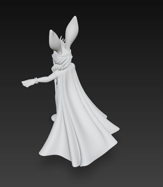 Ice Princess Bunny Diva of the Winter Wonderland 3D Print Model 3D model_18