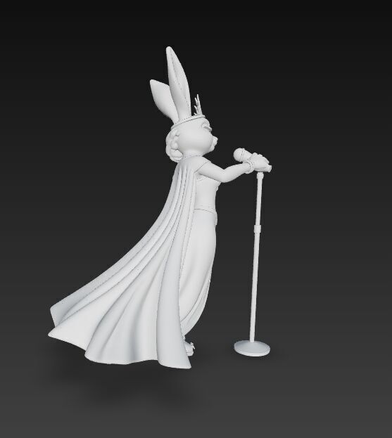 Ice Princess Bunny Diva of the Winter Wonderland 3D Print Model 3D model_16