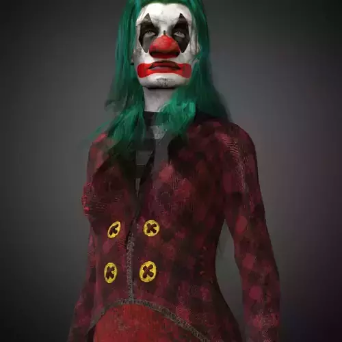 Rigged Clown Woman Character Terror